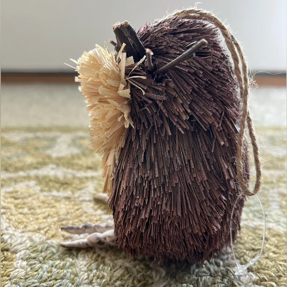 Owl Ornament Sissel and Twig Rustic Farmhouse